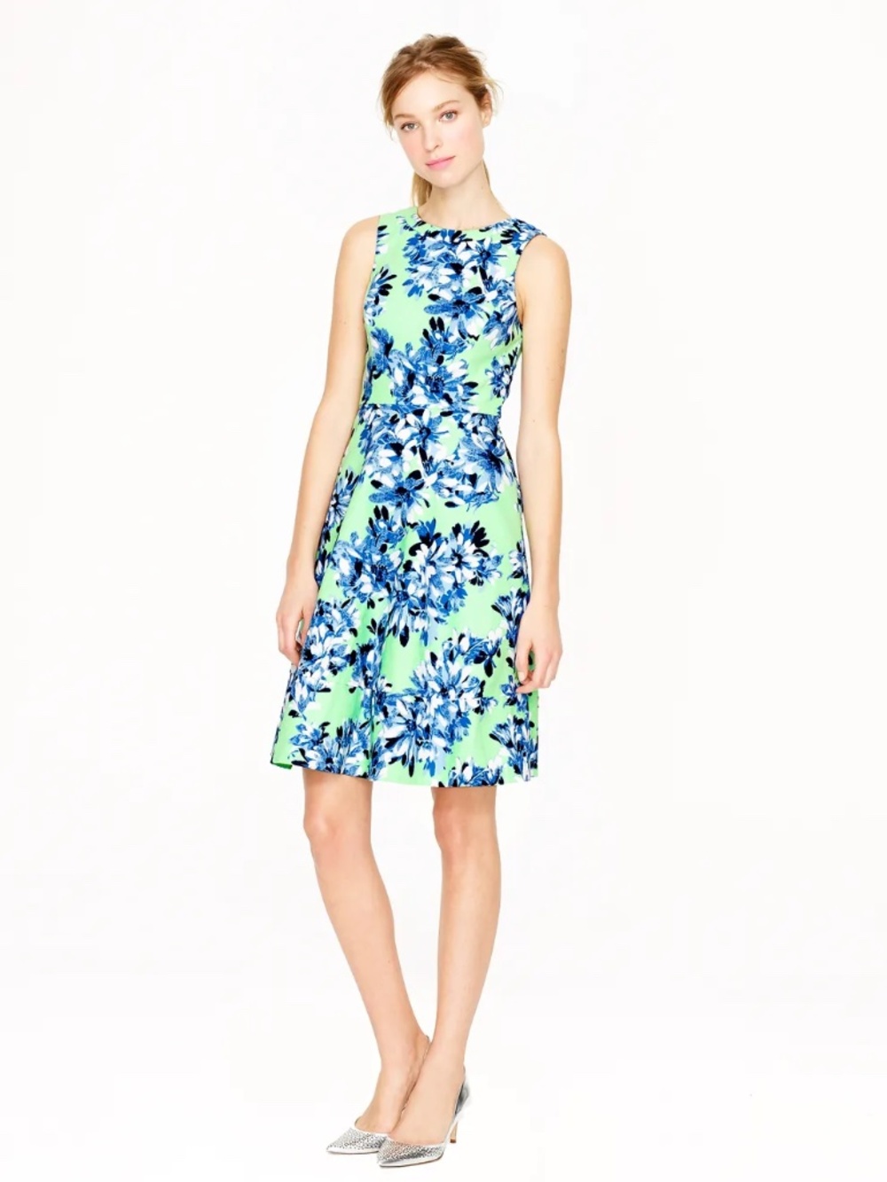 J. Crew Photo Floral Dress Size 12 - Picture 4 of 4